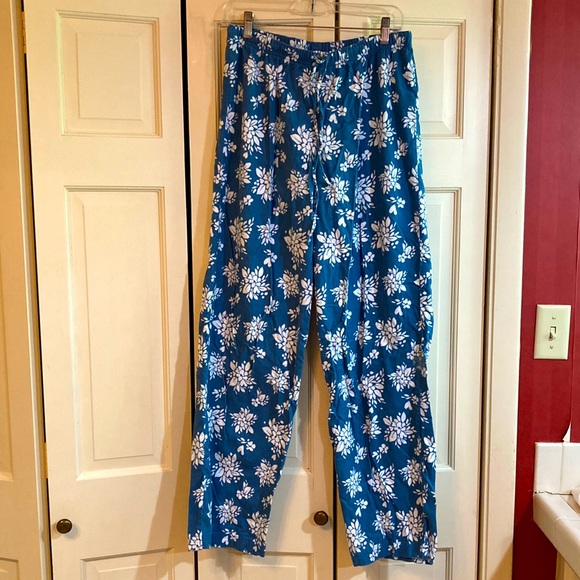 Garnet Hill Fleece Lounge Pants, M - Picture 1 of 5